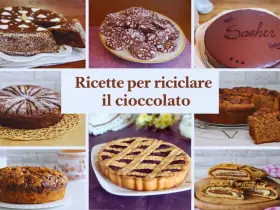 Collage di dolci al cioccolato: torte, biscotti e crostata. Idee creative su cosa fare con il cioccolato avanzato per deliziare tutti.
